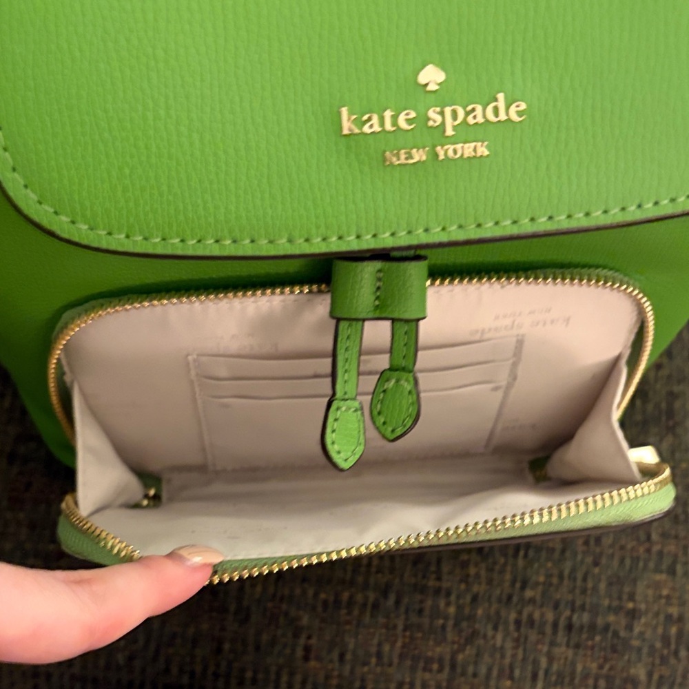 kate spade Bright Green Leather Backpack - Picture 4 of 4